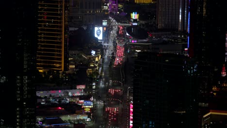 Traffic-Congestion-At-Night-On-Las-Vegas-Boulevard-In-Las-Vegas,-Nevada