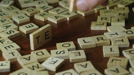 Letters-on-Scrabble-tiles-form-the-word-TESLA-on-wooden-table-top