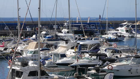 Yachts-in-a-port-marina-on-the-coast