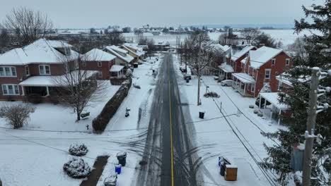 Amerikanische-Stadtstraße-Im-Winter