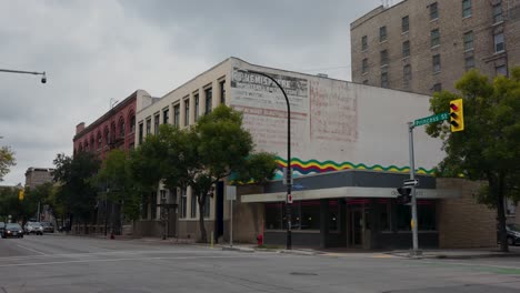 Vintage-Exchange-District-Geschäfte-An-Der-Ecke-McDermot-Avenue-Und-Princess-Street-In-Winnipeg,-Manitoba,-Kanada