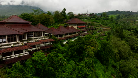 Pondok-Indah-Hotel--in-Bali,-Indonesia.-Aerial
