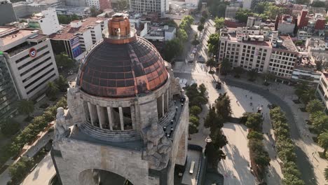 Above-Monumento-a-la-Revolucion-with-drone-views