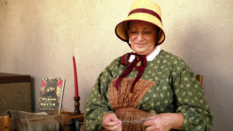 Civil-War-era-spinning-wheel