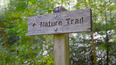 Low-Angle-Sign-showing-direction-of-the-nature-trail-Close-Up