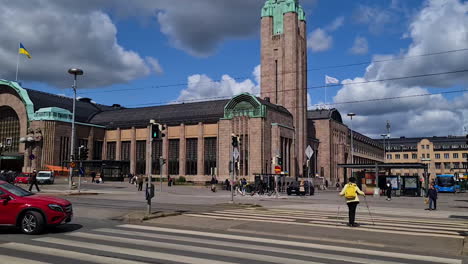 Estación-Central-De-Helsinki,-Finlandia