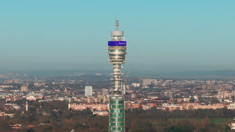 Tight-circling-aerial-shot-of-the-BT-tower