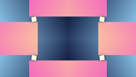 Block-Linear-Rechteck-Quadratisch-Form-Nahtlos-Animation-Bewegung-Hintergrund-Geometrisch-Spiegel-Overlay-Farbe-Rosa-Blau-Pastell