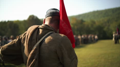 Konföderierte-Soldaten-Stellen-Sich-Auf