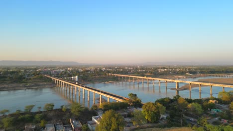 Narmada-river-drone-view-in-madhya-pradesh