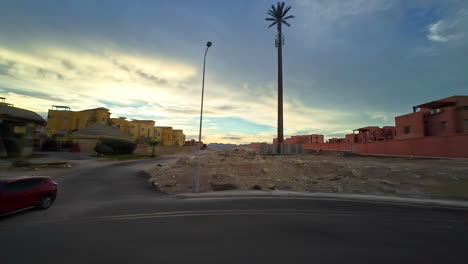 Trucking-shot-of-El-Sheikh-neighborhood-city-streets-in-Giza-Egypt