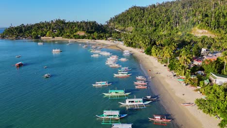 Imágenes-Cercanas-De-Drones-De-La-Playa-De-Port-Barton-En-La-Isla-De-Palwan-En-Filipinas