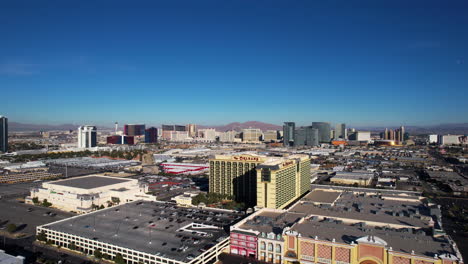 Las-Vegas-Nevada-USA,-Aerial-View-of-Cityscape-Skyline-From-Spring-Valley-West-Neighborhood