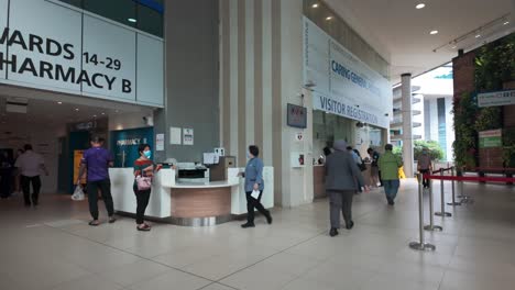 Hospital-reception-and-visitor-registration-counter-in-a-public-hospital