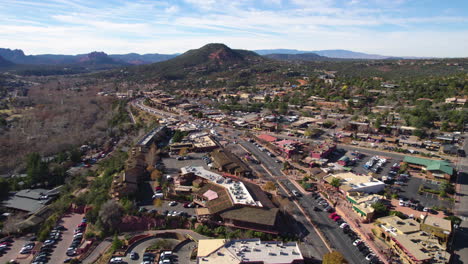 Downtown-Sedona,-Arizona-USA