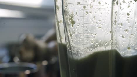 Close-up-of-ginger-being-blended-agricultural-ginger-harvesting-food-and-drink