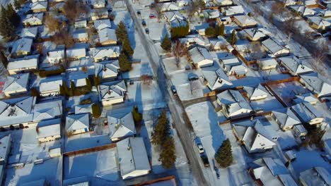 beautiful-winter-aerial-views-of-the-city-of-Winnipeg,-Manitoba,-Canada