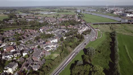 Approaching-aerial-of-residential-neighbourhood-De-Hoven