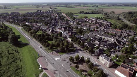 Panorama-Luftaufnahme-Des-Wohnviertels-De-Hoven