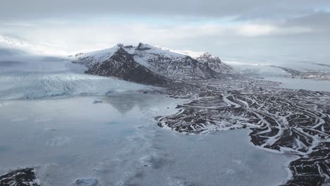 Glacier-in-Vatnajokull-national-park-in-aerial-panoramic-view