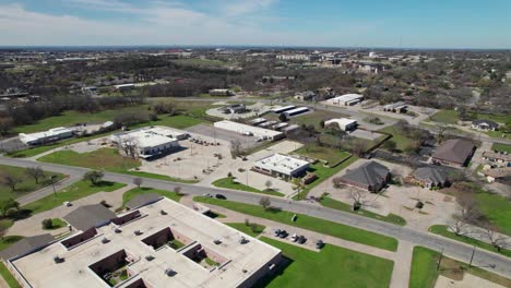 This-is-an-aerial-video-of-the-city-of-Weatherford-Texas