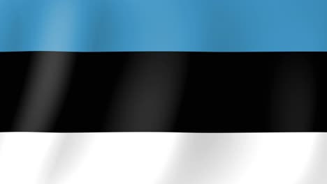 Animación-De-La-Bandera-De-Estonia-Ondeando-Al-Viento.