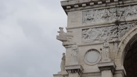 Close-shot-of-Monument-of-WAR-in-GENOA-in-Italy