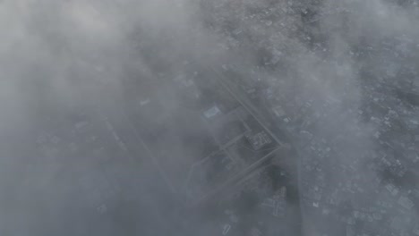 Drohnenschuss-Vogelperspektive-Tharparkar-Von-Oben-Schnelle-Wolken-Und-Sonnenschein