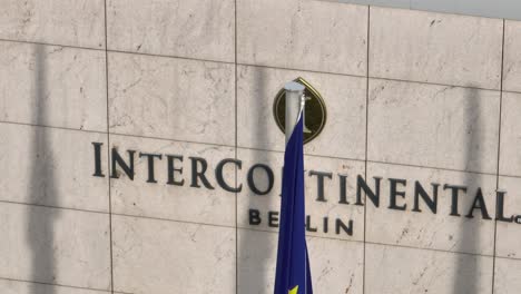 Hotel-InterContinental-logo-on-facade---close-up-on-sunny-day