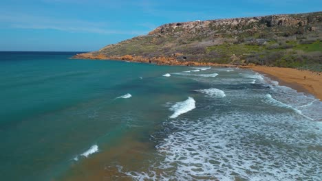 Ramla-Bay-Auf-Der-Insel-Gozo,-Malta