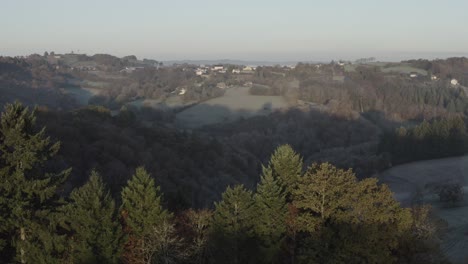 Campo-Francés-En-El-Departamento-De-Correze,-Francia.