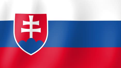 Animation-of-Slovakia-flag-waving-in-the-wind