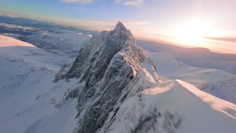 FPV-drone-flight-over-a-mountain-in-Northern-Norway