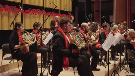 wind-orchestra,-symphonic-band,-ensemble-performing-Italian-opera-at-sun-yet-sen-Memorial-Hall-for-chinese-audience