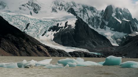 Laguna-Torre-Glaciers-In-El-Chaltén,-Santa-Cruz-Province,-Argentina,-South-America