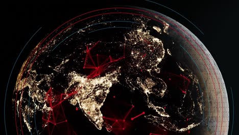 Materia-Extraña-Roja-Energizada-Que-Se-Acumula-Fuera-De-La-Atmósfera-Terrestre