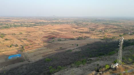 empty-crops-field-near-yamai-temple-in-aundh-drone-view