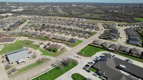 Dies-Ist-Ein-Luftbildvideo-Eines-Wohngebietes-In-Weatherford,-Texas