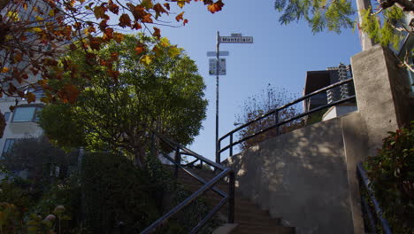Montclair-Village---Ein-Hangviertel-In-Oakland,-Kalifornien---Aufnahme-Aus-Niedriger-Perspektive