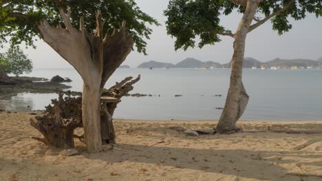 Panoramic-Sea-View-At-Beach-Resort-In-Labuan-Bajo,-Flores-Island,-Indonesia