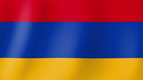 Animation-Der-Im-Wind-Wehenden-Armenischen-Flagge