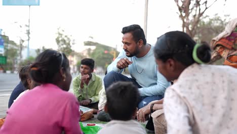 Cinematic-Shot-A-brother-is-teaching-the-children-of-the-slum-area-and-quietly-teaching-the-children-of-the-slum-area