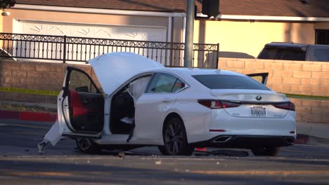 Cinta-De-La-Escena-Del-Crimen-En-Un-Accidente-Automovilístico.