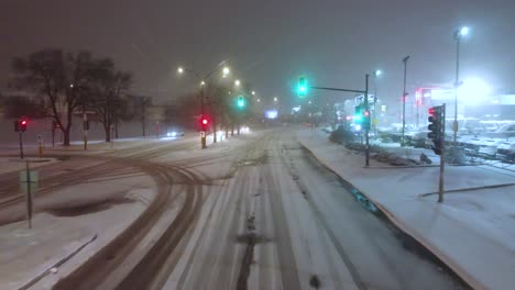 Fuertes-Nevadas-Alrededor-De-Montreal,-Québec,-Canadá,-En-Febrero