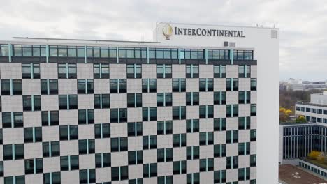 Facade-close-up-of-InterContinental-Hotel-with-logo