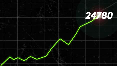 Gráfico-De-Crecimiento-De-Riqueza-Con-Números-Que-Aumentan-En-El-Fondo-De-La-Cuadrícula-Negra