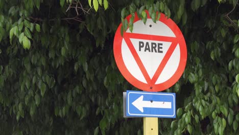 Cuban-STOP-fraffic-sign-with-text-PARE