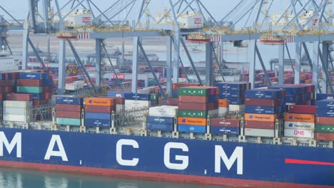 CMA-CGM-Container-Ship-At-Rotterdam-World-Gateway-Terminal-In-Maasvlakte-Rotterdam,-Netherlands