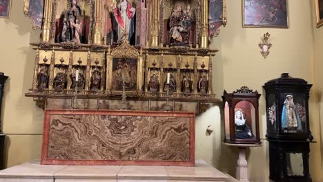 Catholic-religious-altar-at-Malaga-Cathedral-church-Spain-Andalusia