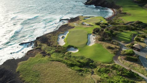 Luxury-golf-course-in-Saint-Lucia,-Caribbean